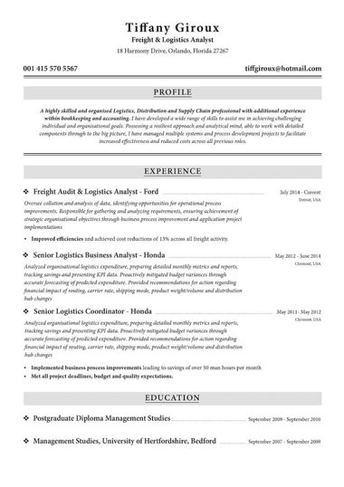 plantilla de currículum para Moderna Tradicional